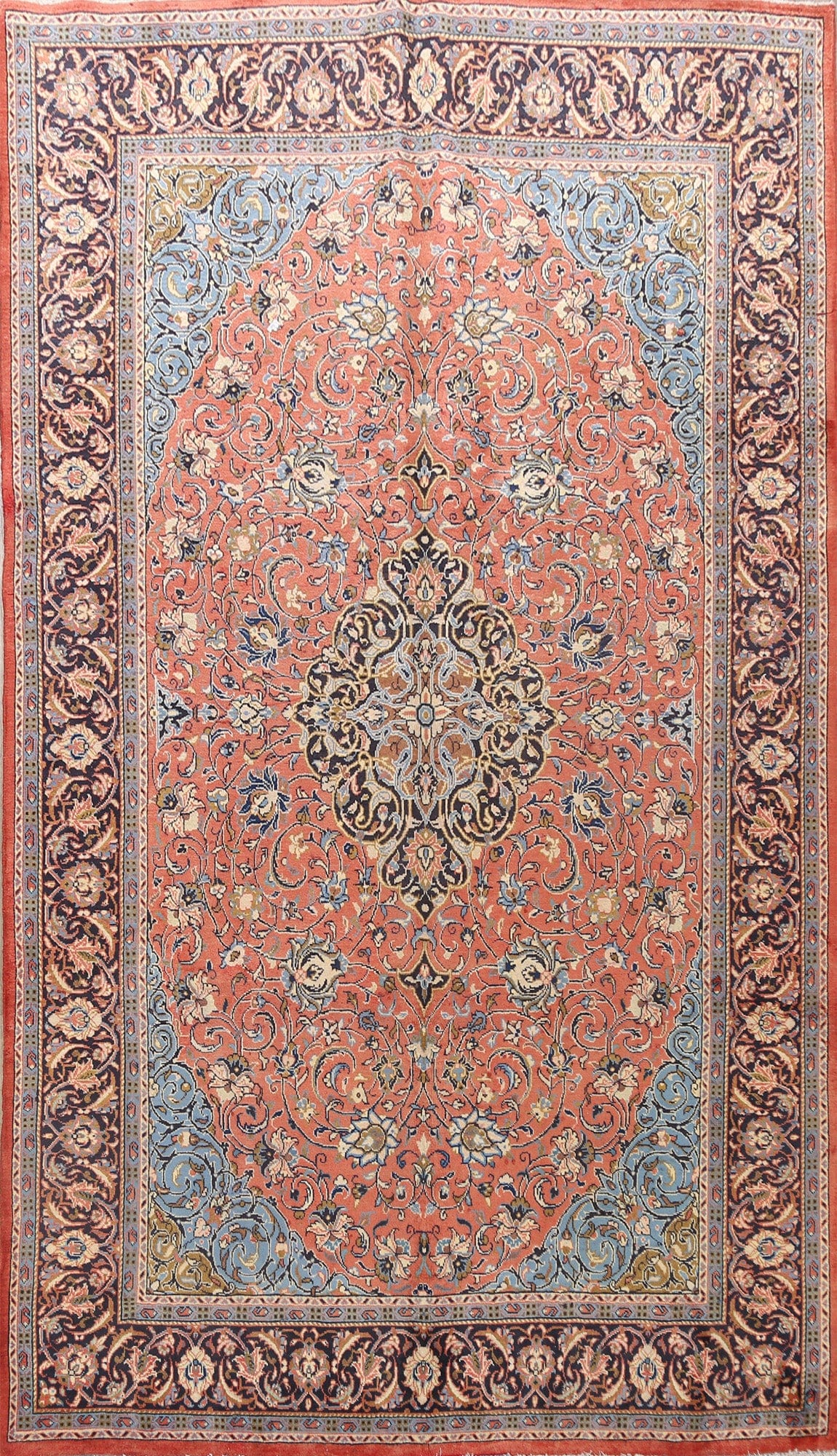 Floral Sarouk Persian Area Rug 7x10