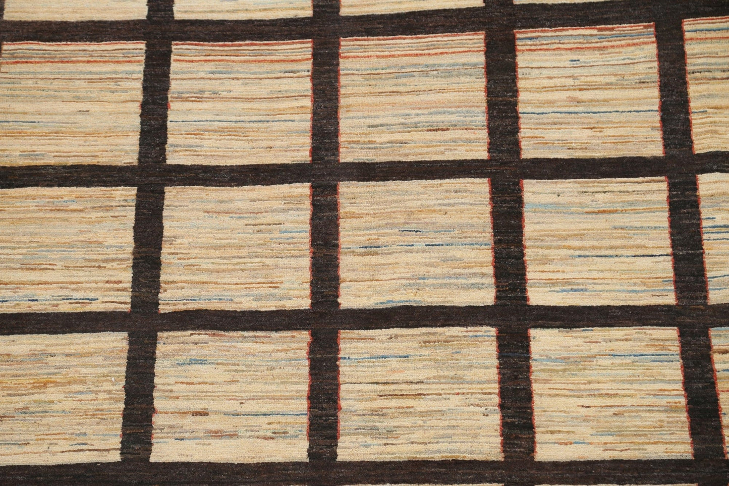 Checkered Gabbeh Kashkoli Oriental Area Rug 8x9