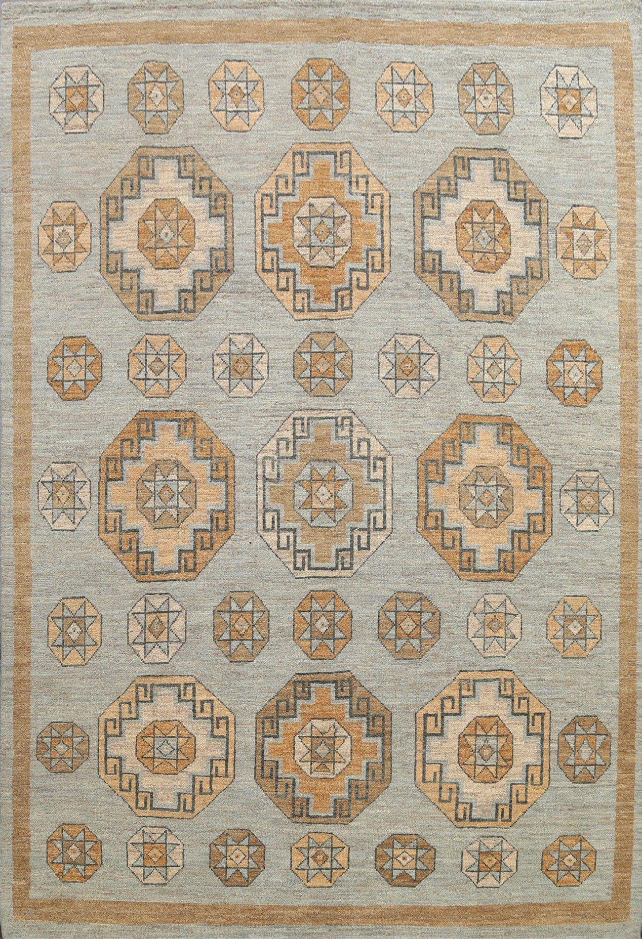 Modern Geometric Gabbeh Kashkoli Oriental Area Rug 8x10