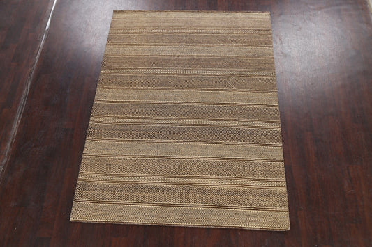 Modern Gabbeh Kashkoli Oriental Area Rug 6x8