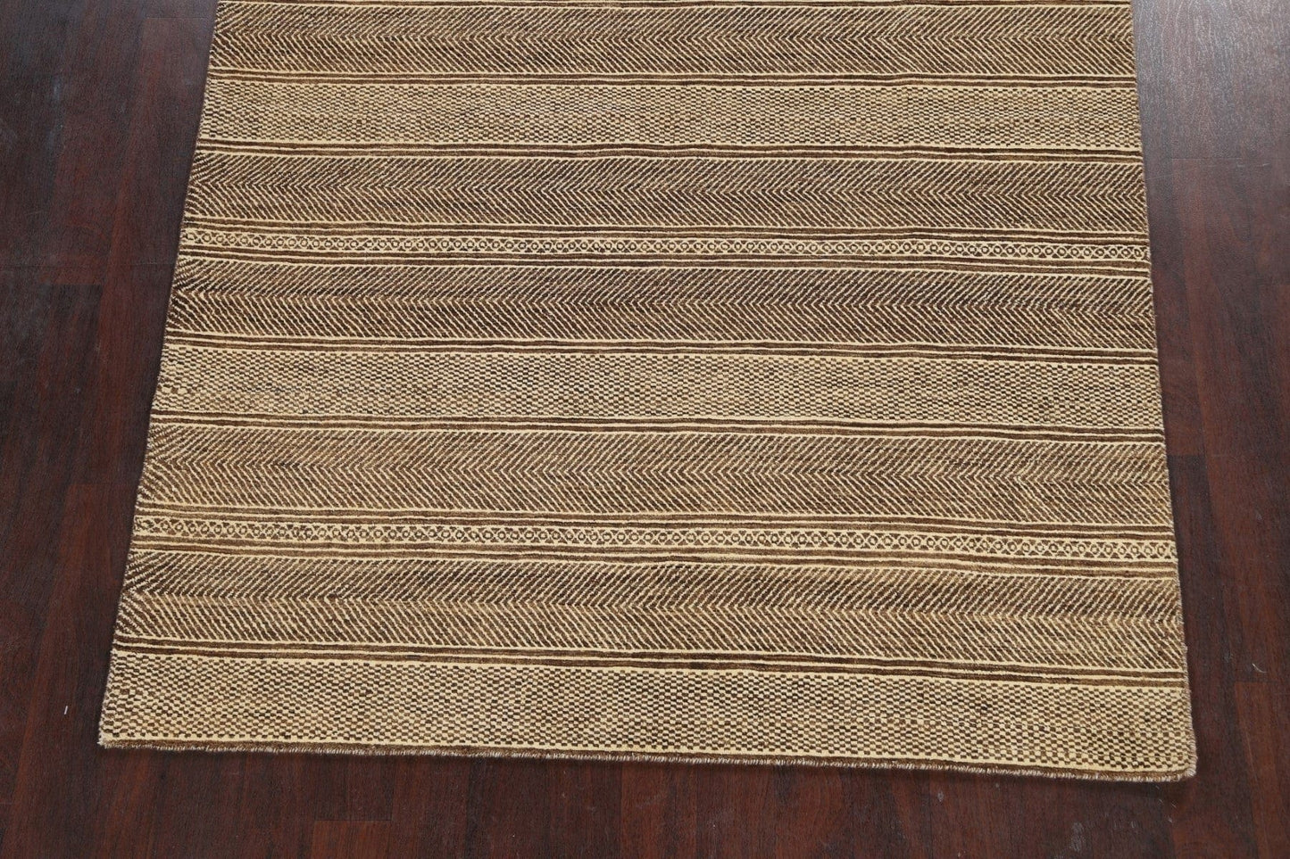 Modern Gabbeh Kashkoli Oriental Area Rug 6x8