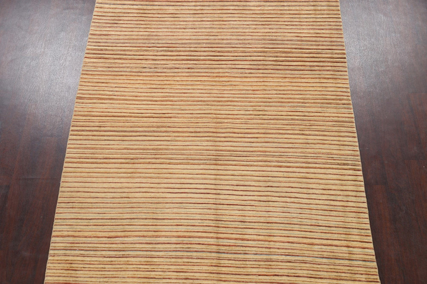 Modern Stripe Gabbeh Kashkoli Oriental Area Rug 6x9