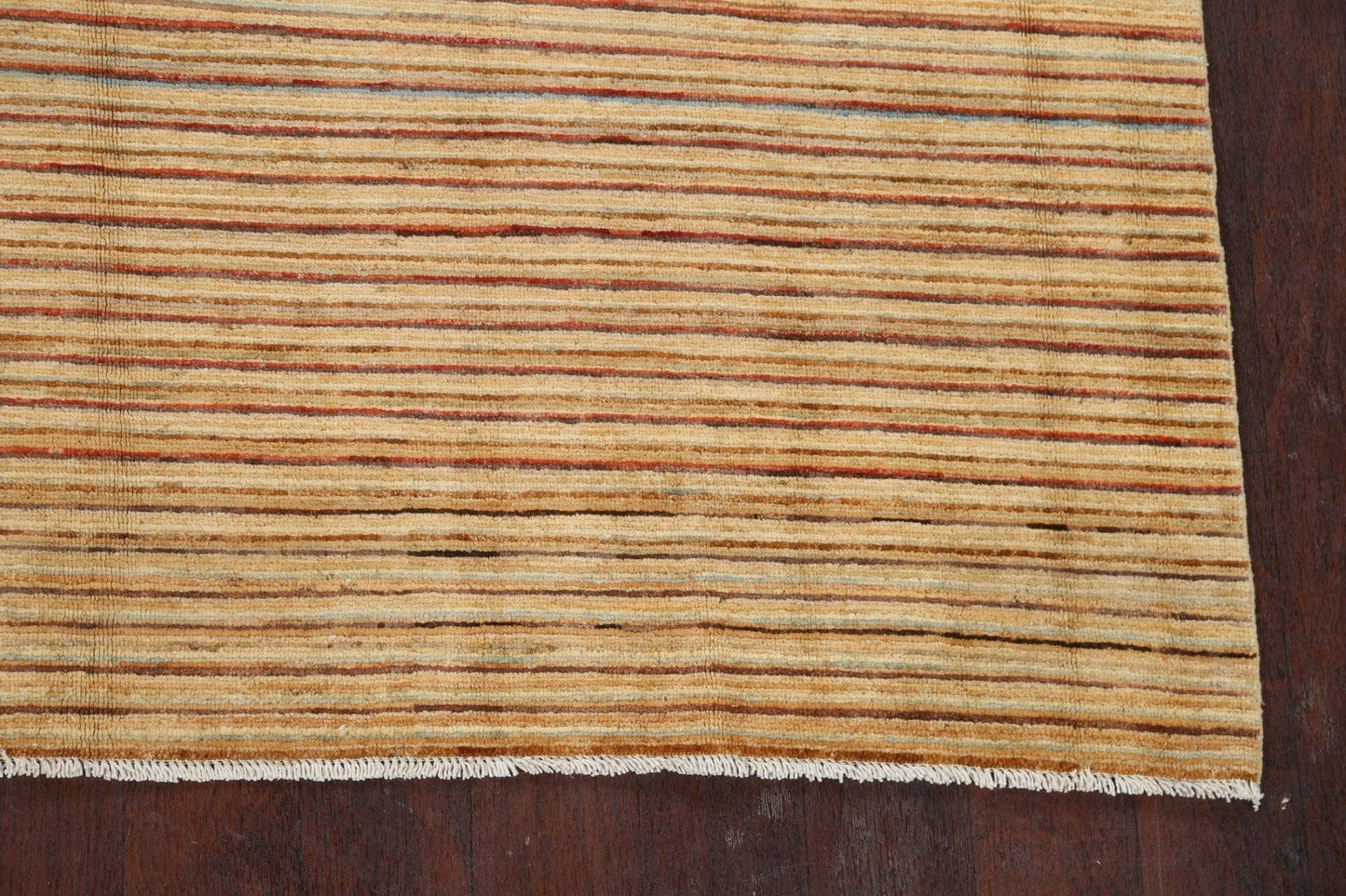 Modern Stripe Gabbeh Kashkoli Oriental Area Rug 6x9