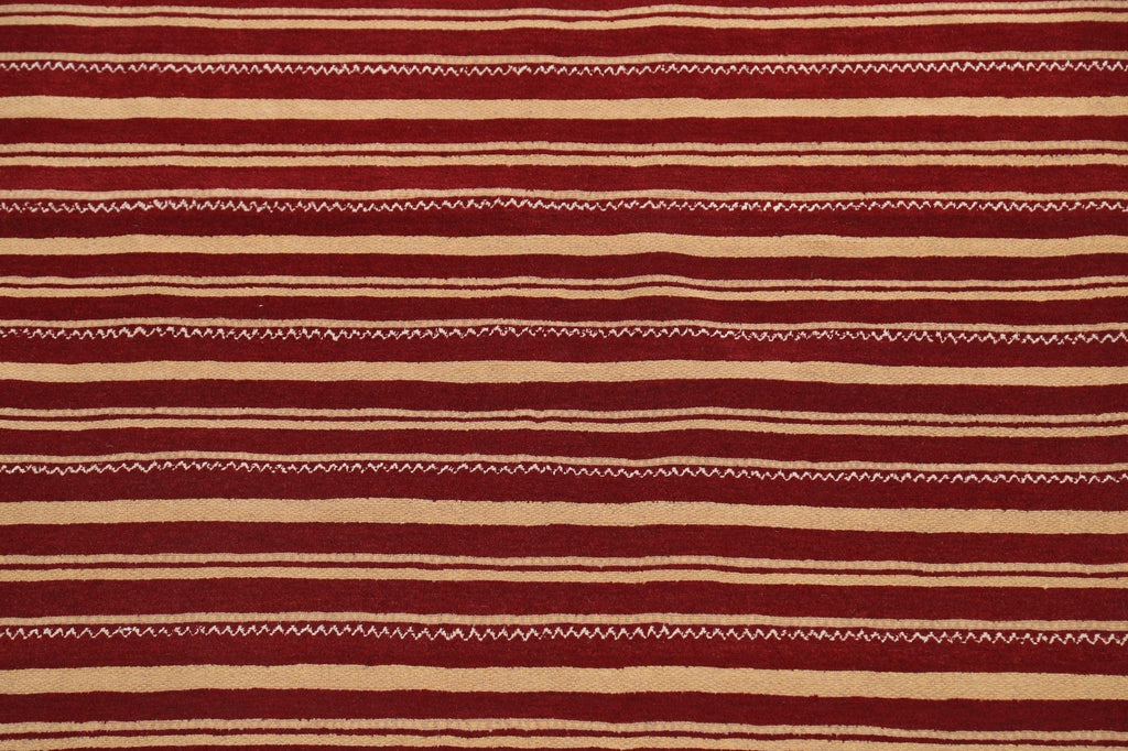 Stripe Gabbeh Kashkoli Oriental Area Rug 8x10