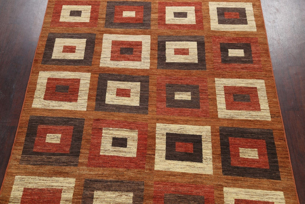 Geometric Gabbeh Kashkoli Oriental Area Rug 8x11