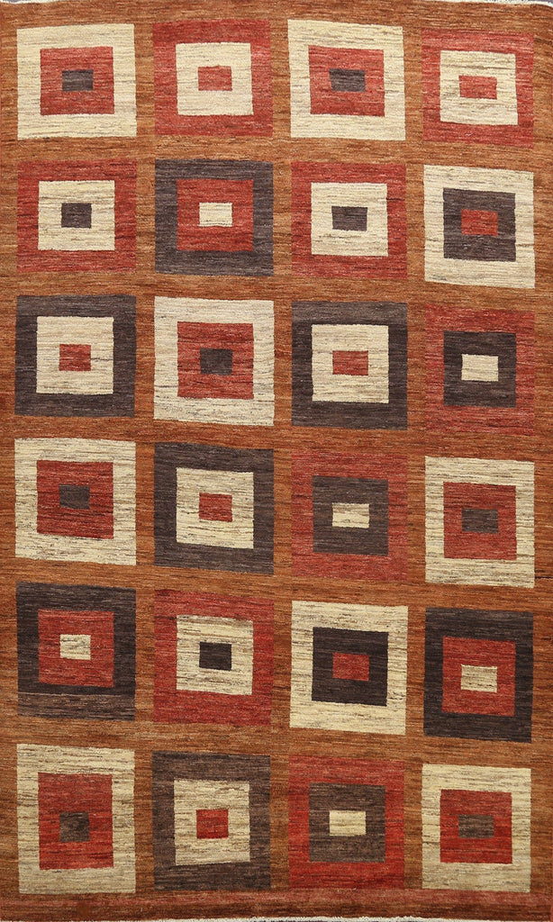 Geometric Gabbeh Kashkoli Oriental Area Rug 8x11