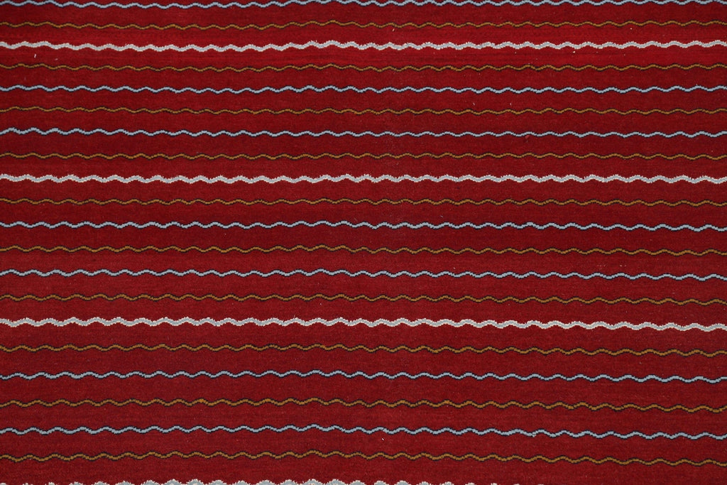 Chevron Gabbeh Kashkoli Oriental Area Rug 8x10