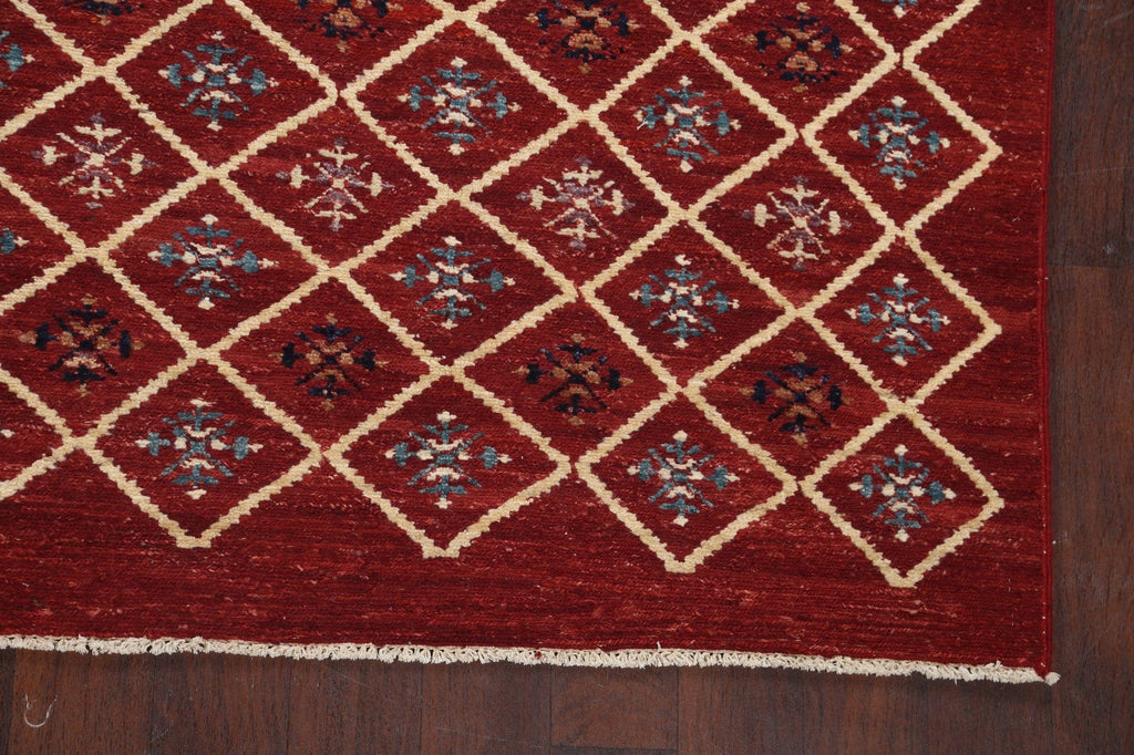 Modern Geometric Gabbeh Kashkoli Oriental Area Rug 8x10