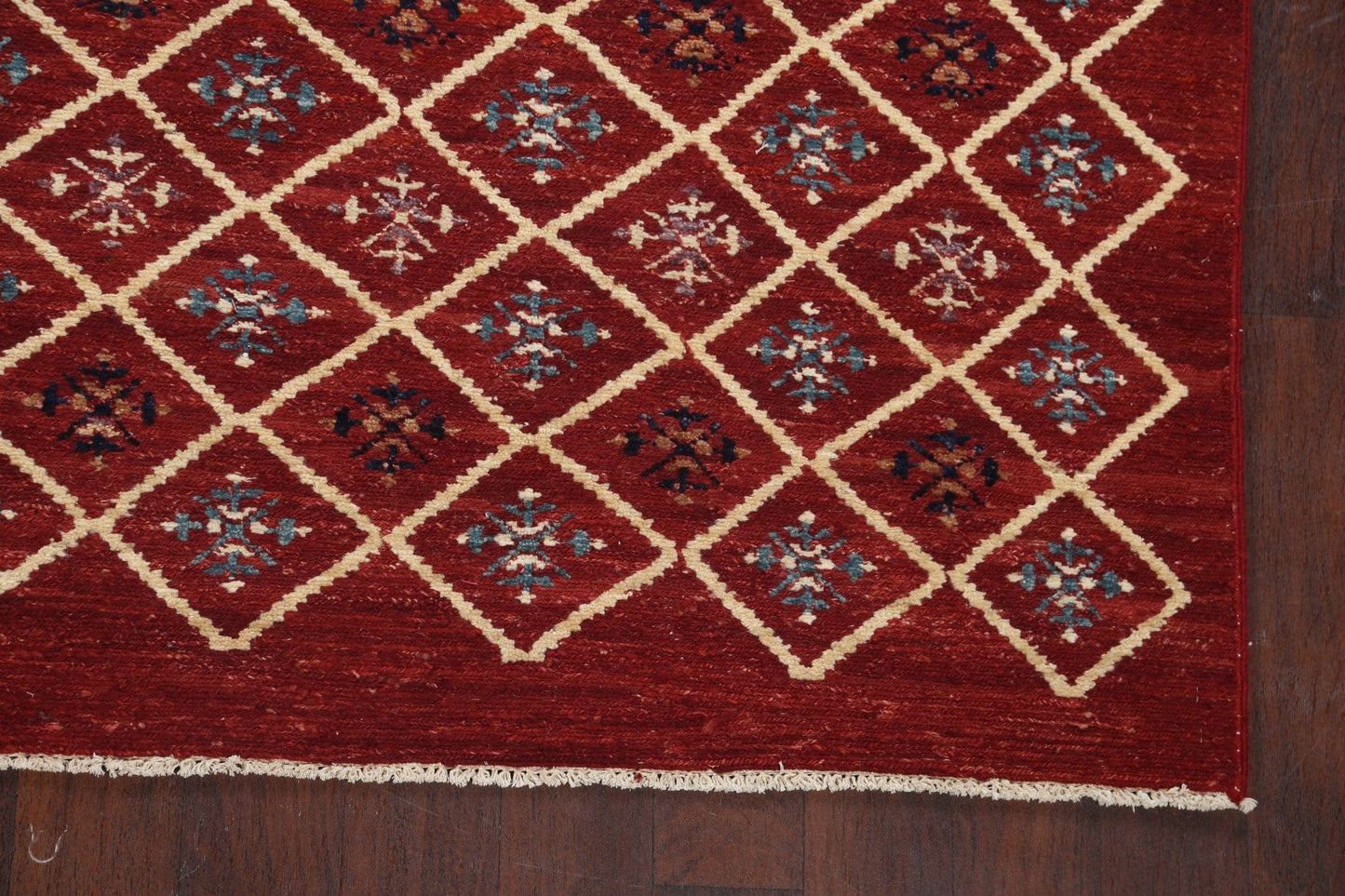 Modern Geometric Gabbeh Kashkoli Oriental Area Rug 8x10