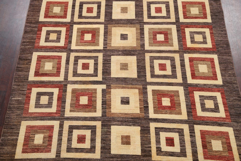 Geometric Gabbeh Kashkoli Oriental Area Rug 8x8 Square