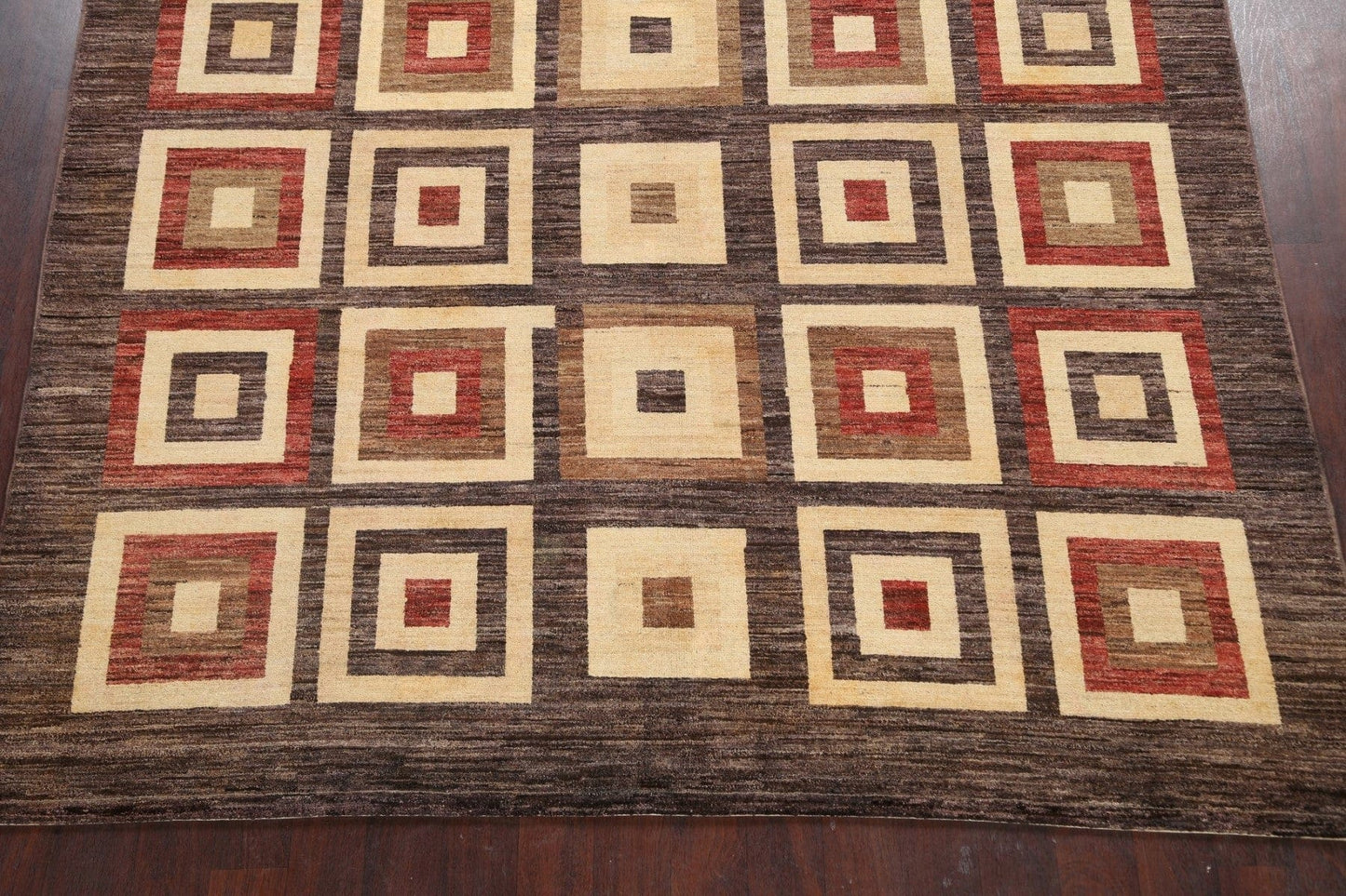 Geometric Gabbeh Kashkoli Oriental Area Rug 8x8 Square