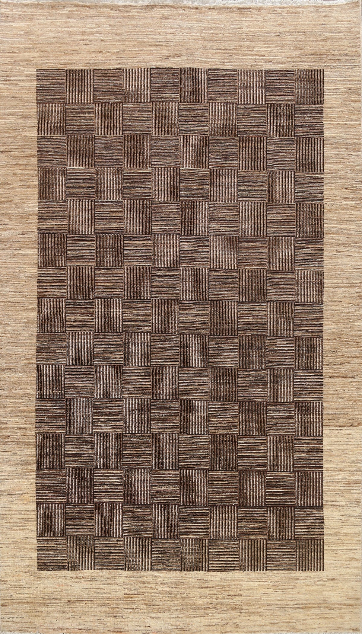 Modern Gabbeh Kashkoli Oriental Area Rug 6x10