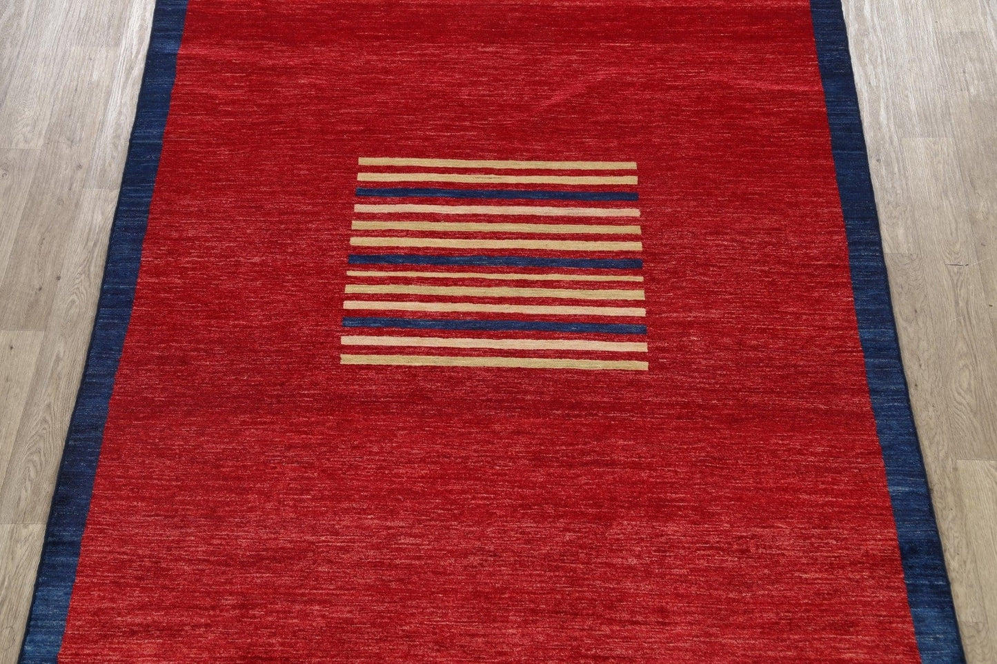 Modern Gabbeh Kashkoli Oriental Area Rug 7x8