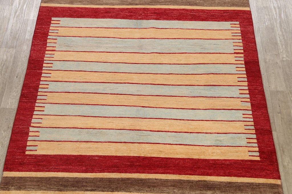 Geometric Gabbeh Kashkoli Oriental Area Rug 7x9