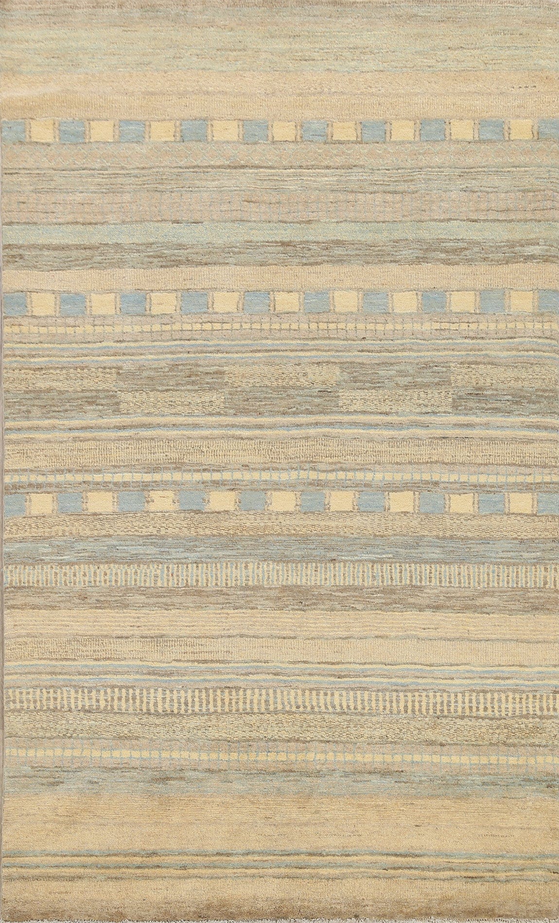 Modern Gabbeh Kashkoli Oriental Area Rug 6x8