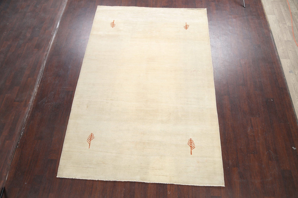 Modern Gabbeh Kashkoli Oriental Area Rug 7x10