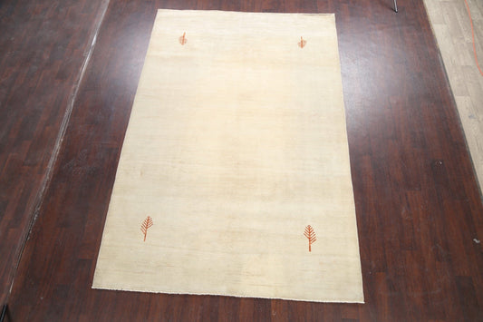 Modern Gabbeh Kashkoli Oriental Area Rug 7x10