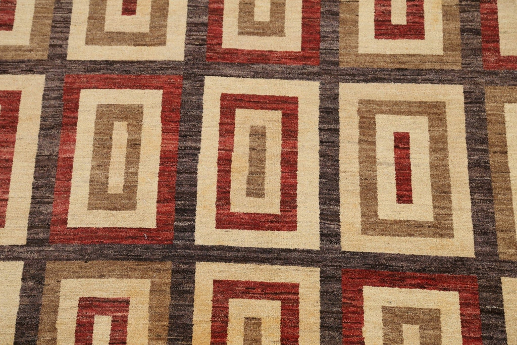 Geometric Gabbeh Kashkoli Oriental Area Rug 7x9