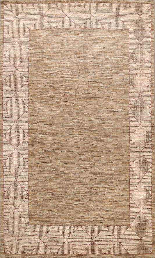 Modern Gabbeh Kashkoli Oriental Area Rug 7x10