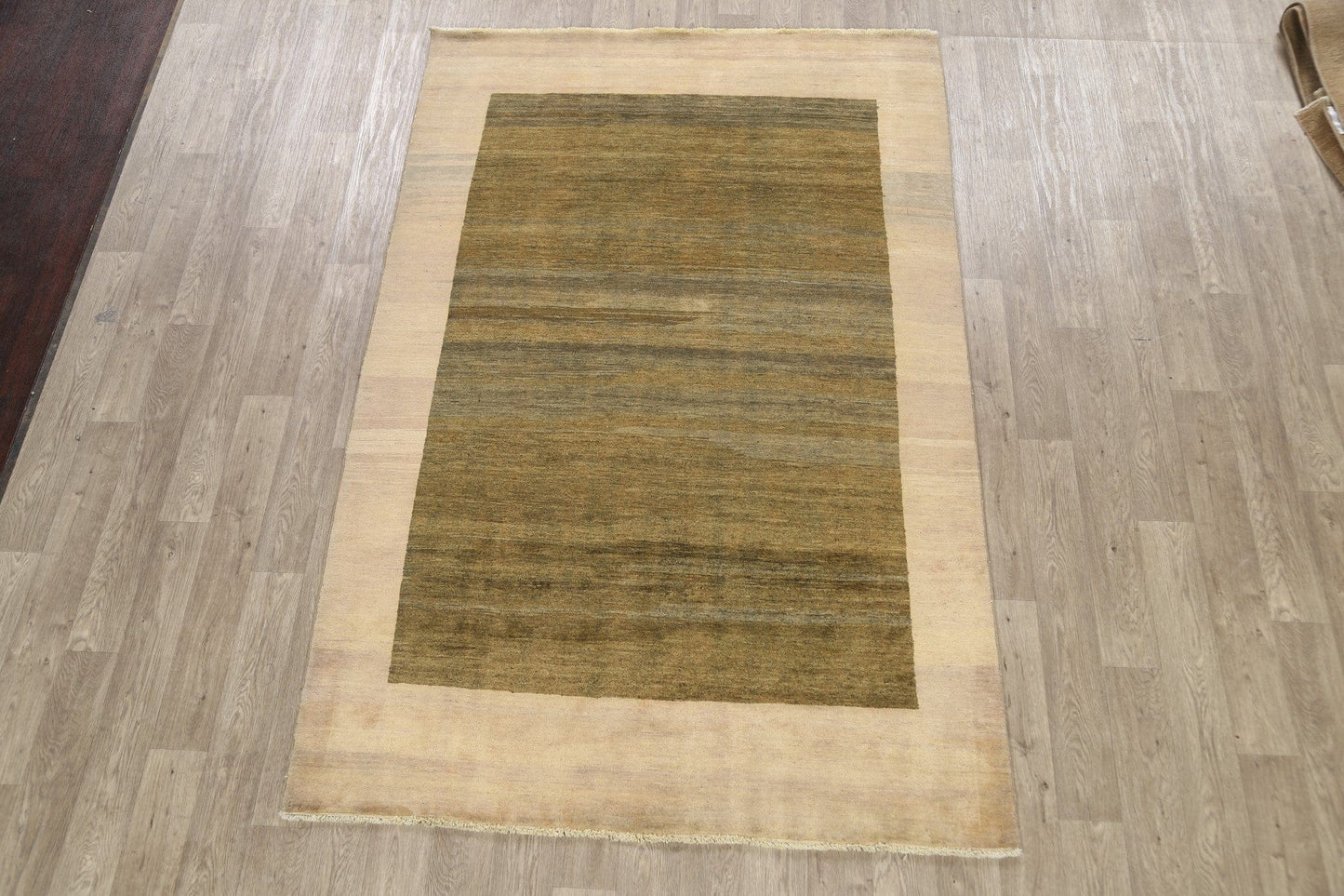 Modern Gabbeh Kashkoli Oriental Area Rug 6x9