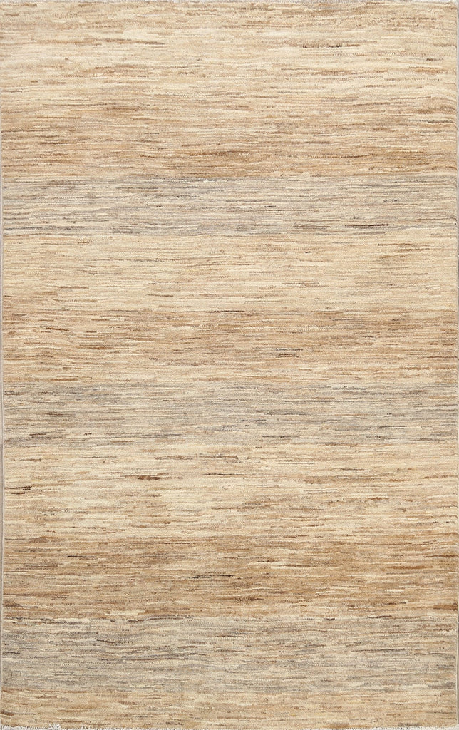 Modern Gabbeh Kashkoli Oriental Area Rug 5x6