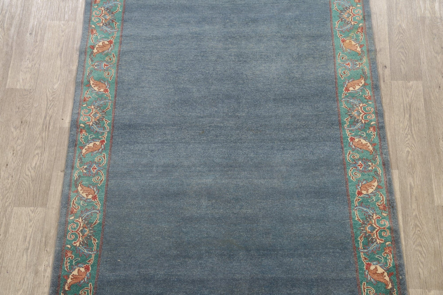 Modern Bordered Gabbeh Kashkoli Oriental Area Rug 5x7