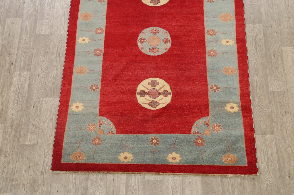 Modern Gabbeh Kashkoli Oriental Area Rug 5x8