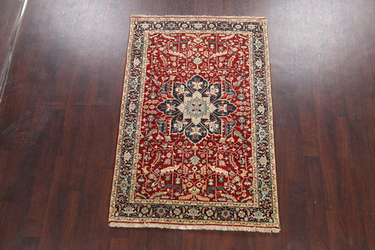 Vegetable Dye Heriz Serapi Oriental Area Rug 4x6