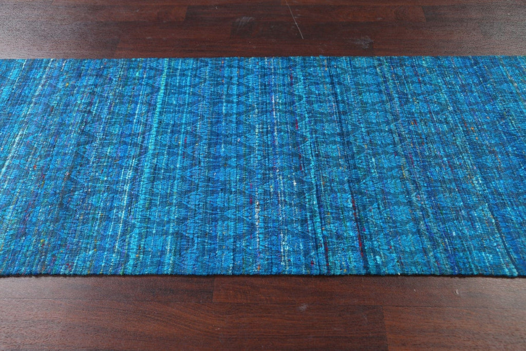 Modern Indian Oriental Runner Rug 3x12