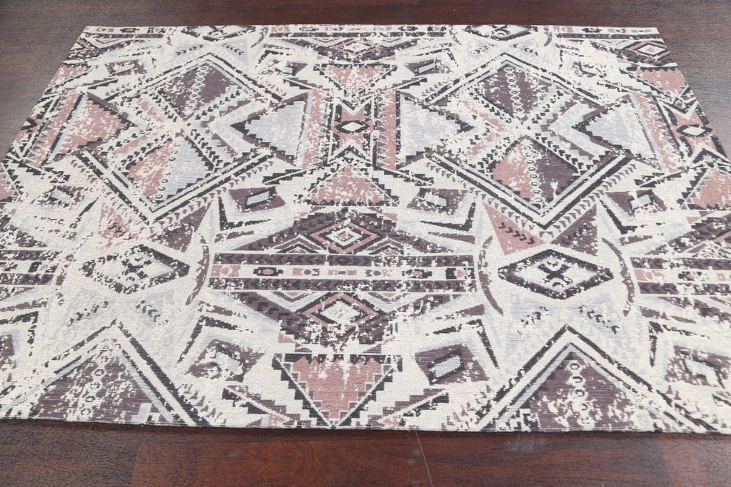 Abstract Modern Oriental Area Rug 5x7