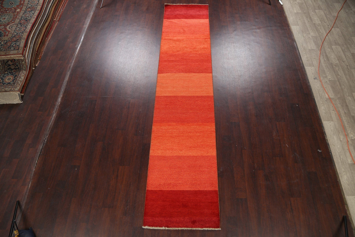 Modern Gabbeh Kashkoli Oriental Runner Rug 3x13