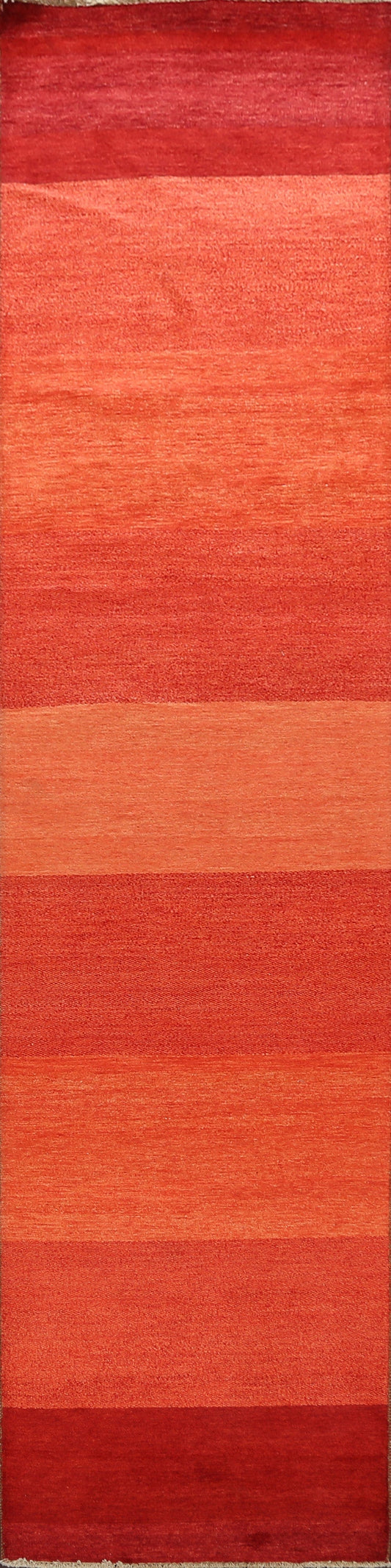 Modern Gabbeh Kashkoli Oriental Runner Rug 3x13