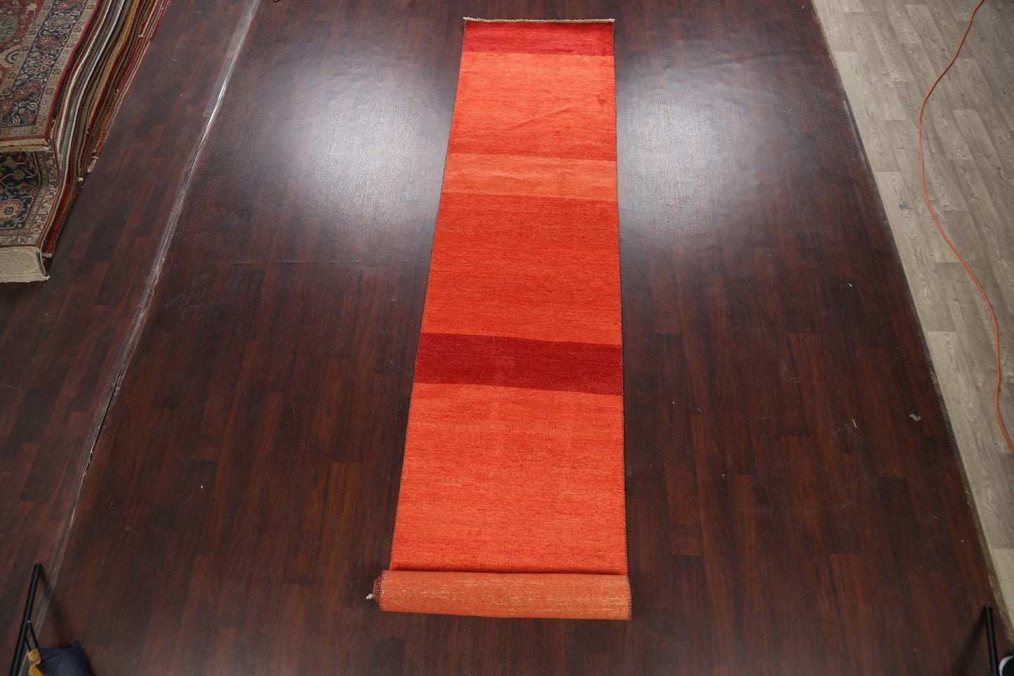 Modern Gabbeh Kashkoli Oriental Runner Rug 3x16