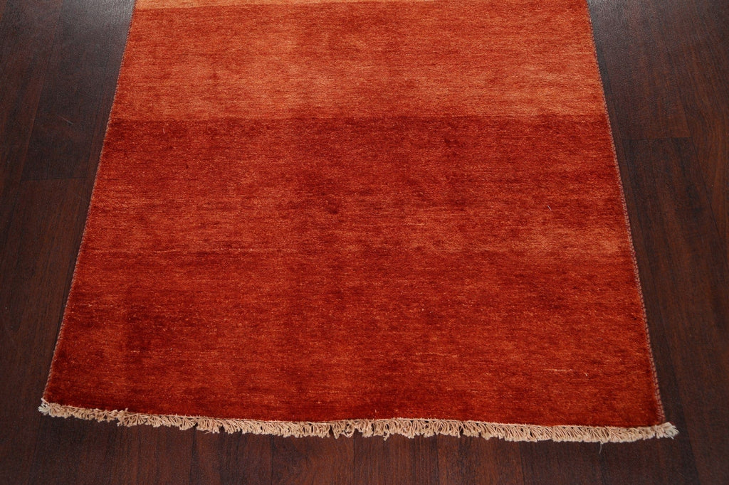 Modern Gabbeh Kashkoli Oriental Runner Rug 3x17