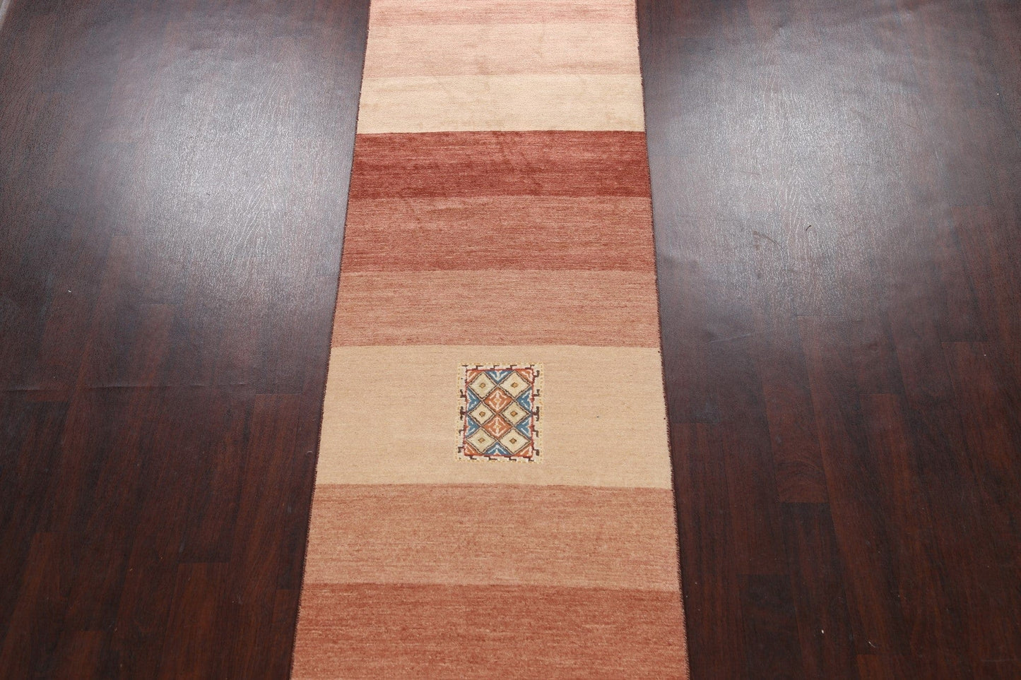 Modern Gabbeh Kashkoli Oriental Runner Rug 3x16