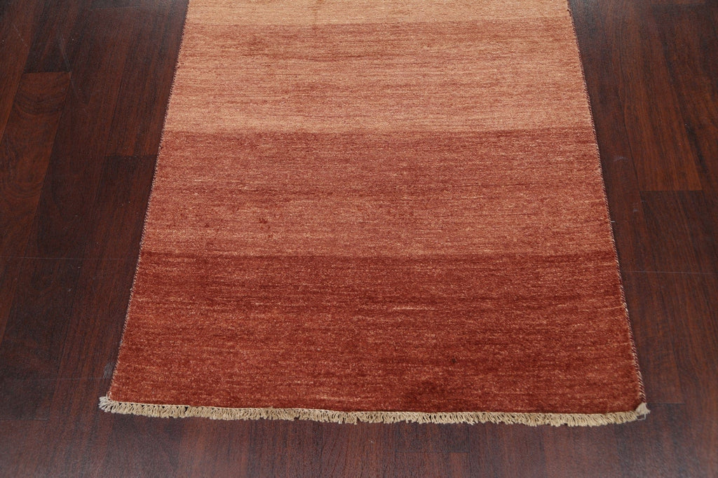 Modern Gabbeh Kashkoli Oriental Runner Rug 3x16