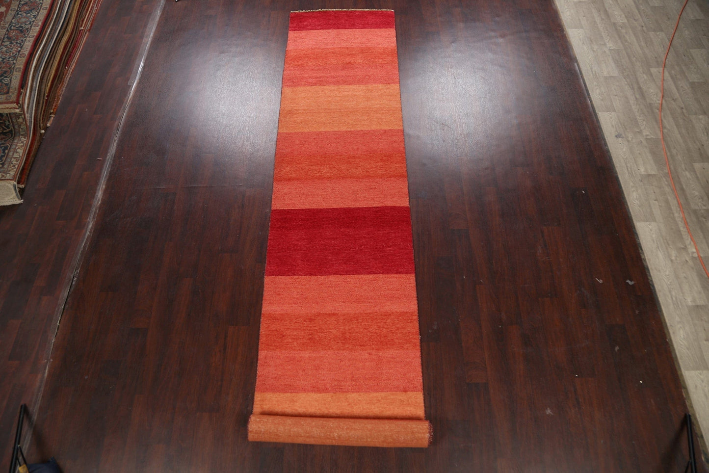 Modern Gabbeh Kashkoli Oriental Runner Rug 3x16