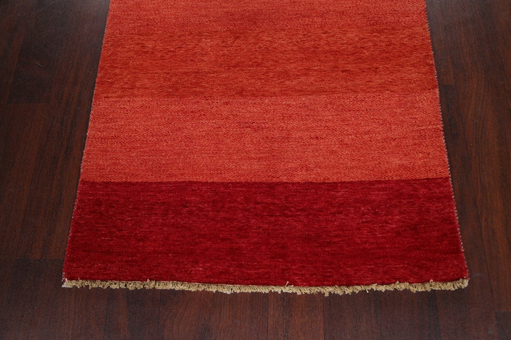 Modern Gabbeh Kashkoli Oriental Runner Rug 3x16