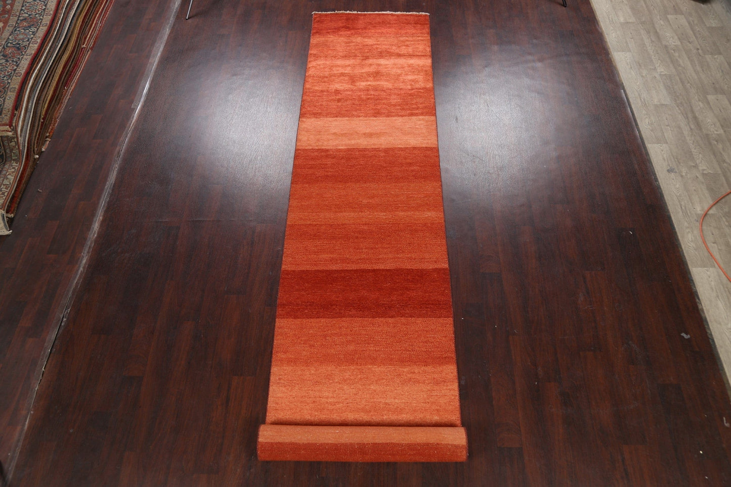 Modern Gabbeh Kashkoli Oriental Runner Rug 3x18