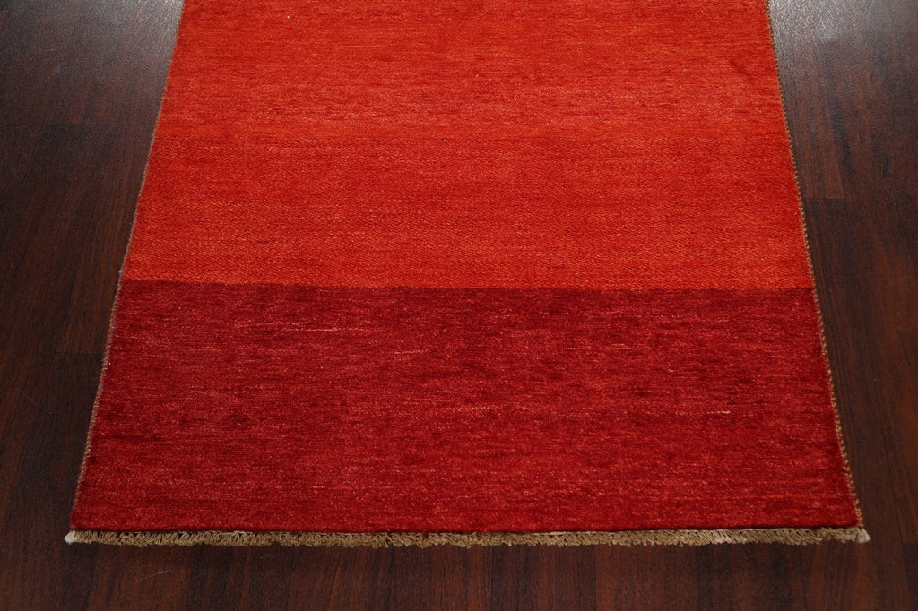 Modern Gabbeh Kashkoli Oriental Runner Rug 3x16