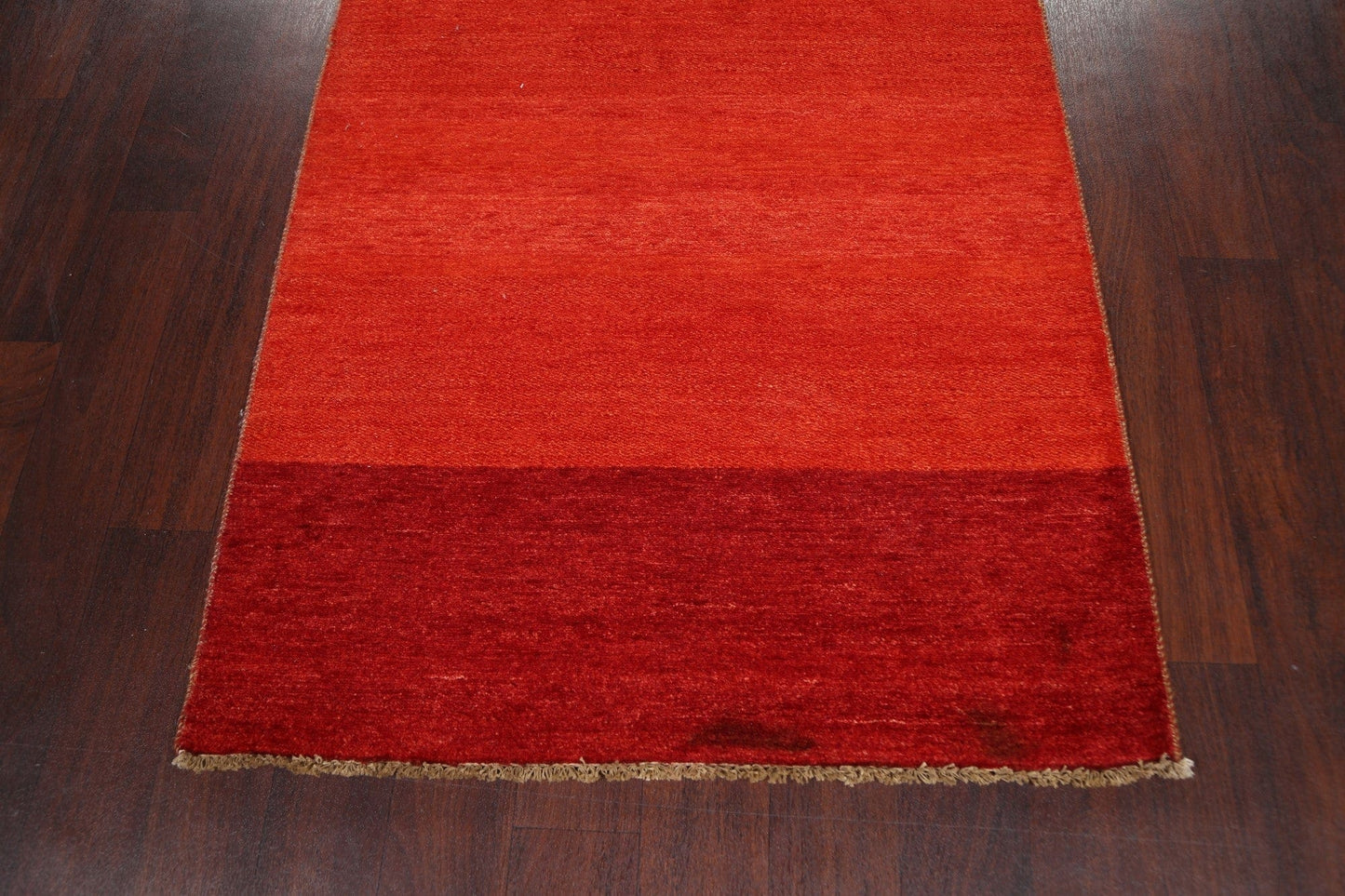 Modern Gabbeh Kashkoli Oriental Runner Rug 3x16