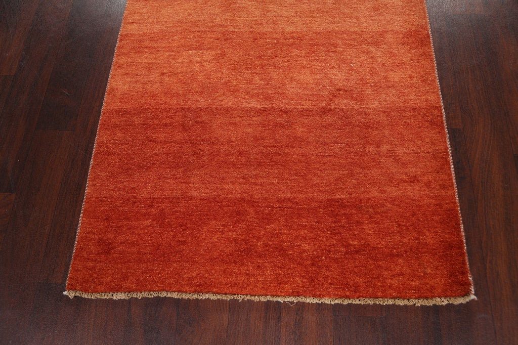 Modern Gabbeh Kashkoli Oriental Runner Rug 3x16