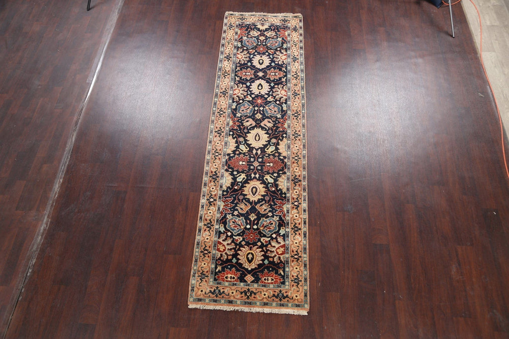 Vegetable Dye Heriz Serapi Oriental Runner Rug 3x10