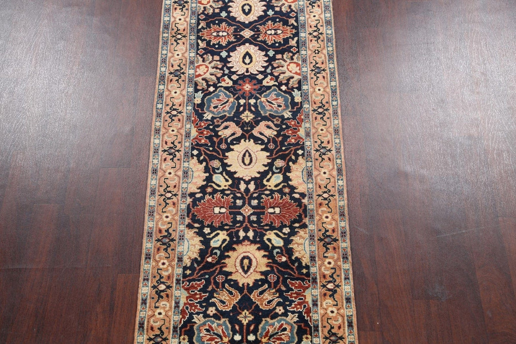 Vegetable Dye Heriz Serapi Oriental Runner Rug 3x10