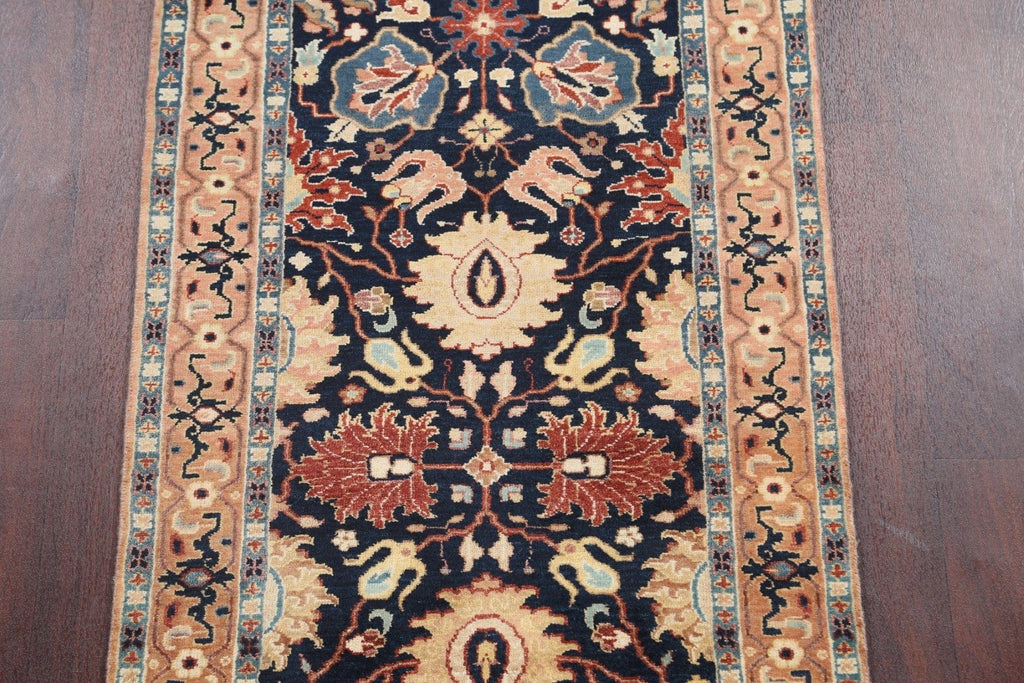 Vegetable Dye Heriz Serapi Oriental Runner Rug 3x10