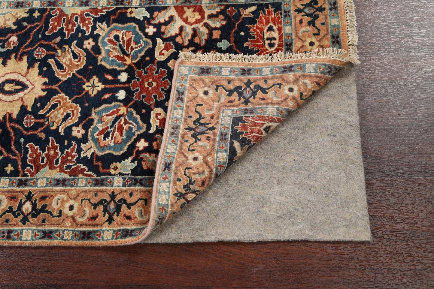 Vegetable Dye Heriz Serapi Oriental Runner Rug 3x10