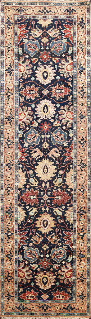 Vegetable Dye Heriz Serapi Oriental Runner Rug 3x10