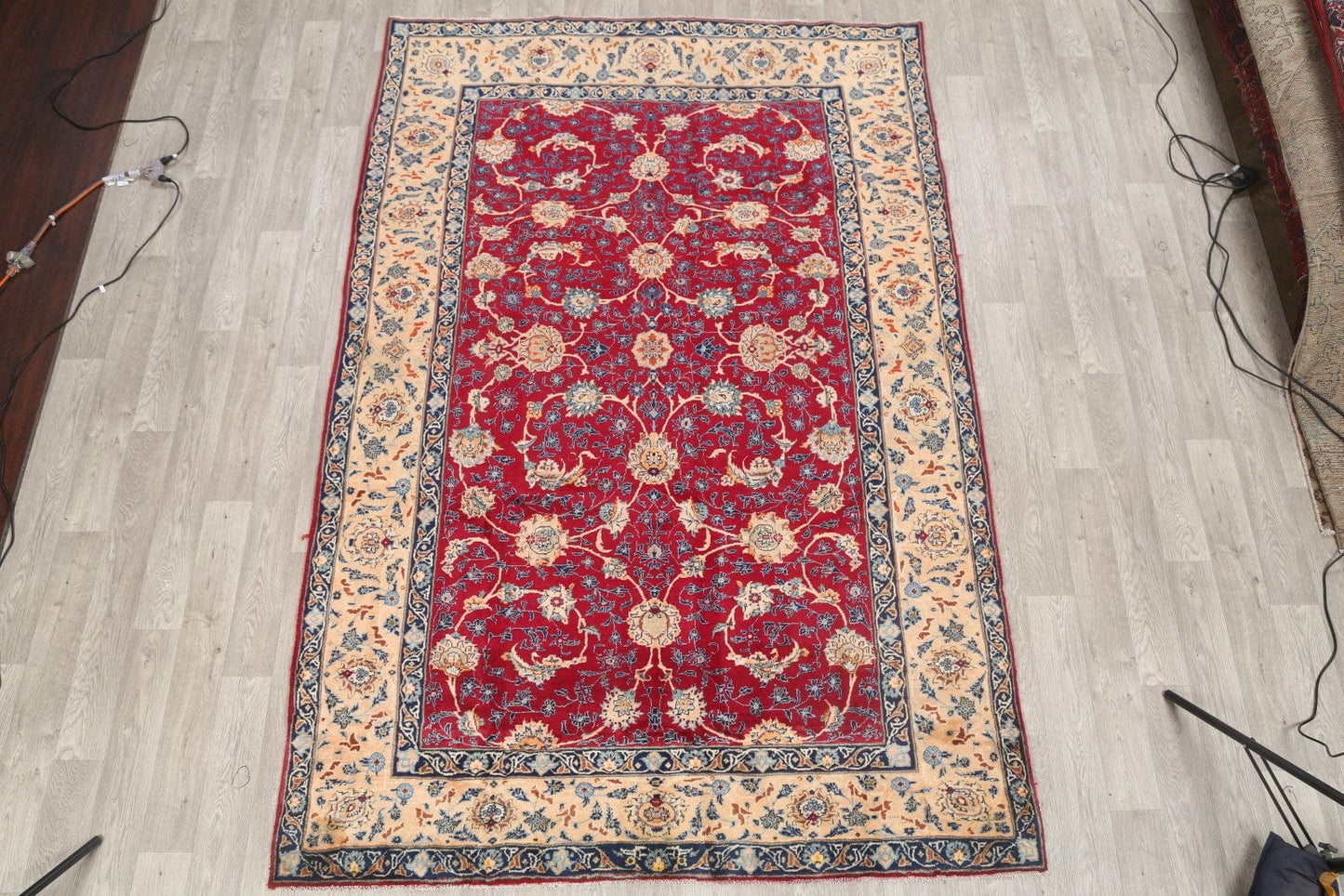 7x10  Isfahan Nain Persian Area Rug