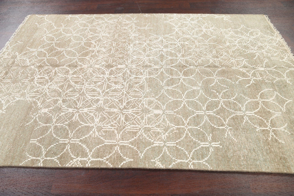 Distressed Modern Oriental Area Rug 5x8