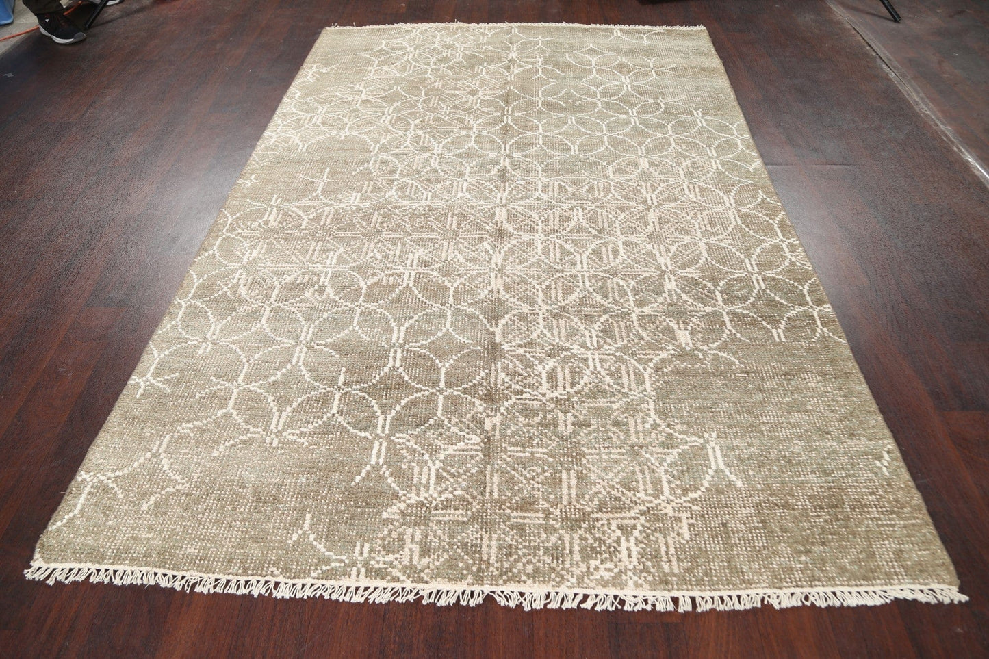 Distressed Modern Oriental Area Rug 5x8